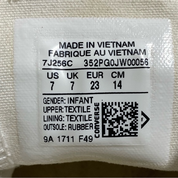 Infant Converse All Star Sneakers - Picture 8 of 9